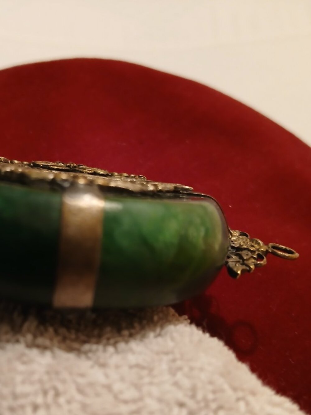 Antique Buddha Pendant - Vintage Home Meditation Decor - Picture 4 of 5